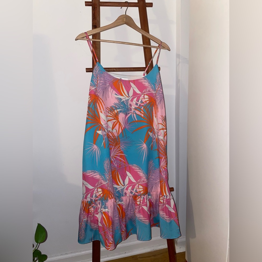 John Pierre Klifa midi ruffle tank dress. Size S. Worn once